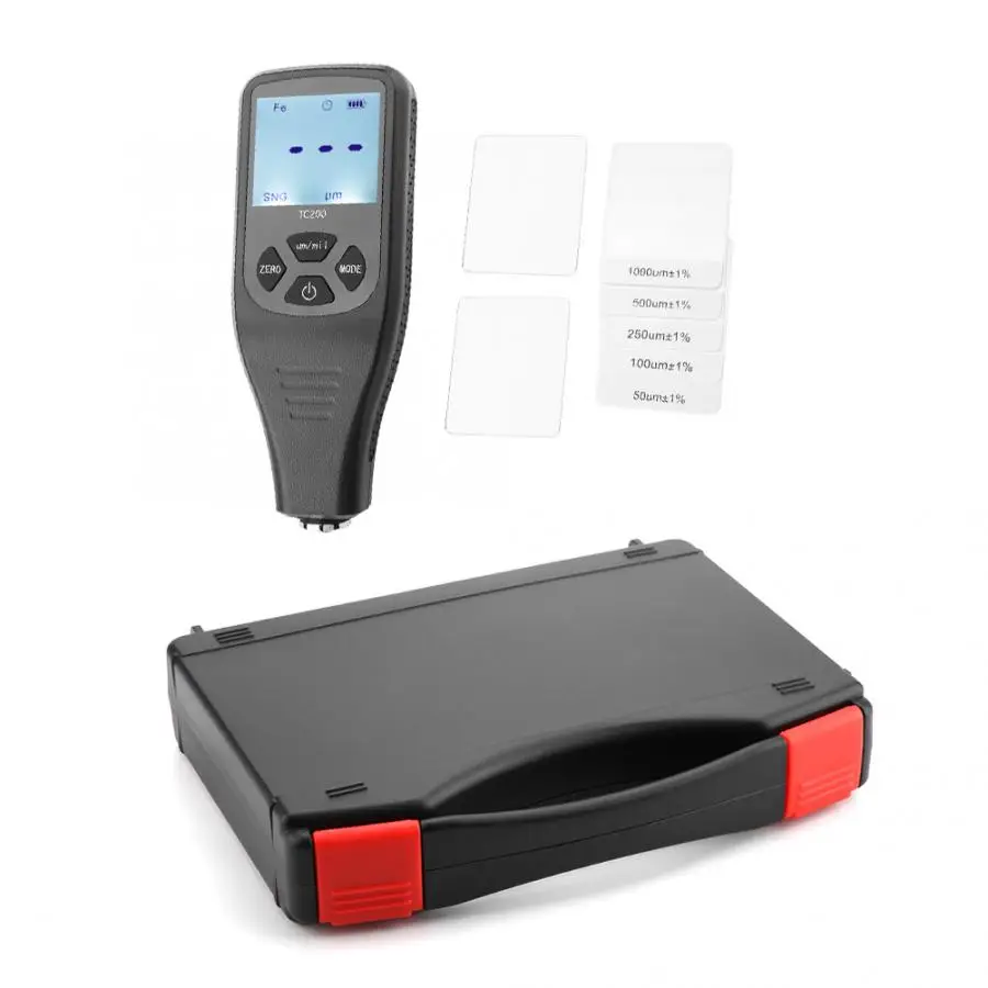 

Paint Gauge Thickness TC200 LCD Display Digital Coating Thickness Gauge Measuring Tool for Car 'For Manual Measurement'