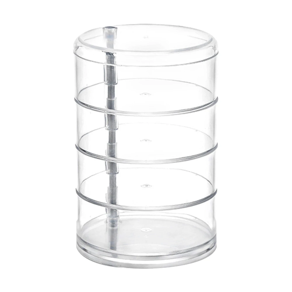 

Four-layer Acrylic Cosmetic Jewelry Box Creative Transparent PS Circular Rotating Desktop Storage Box