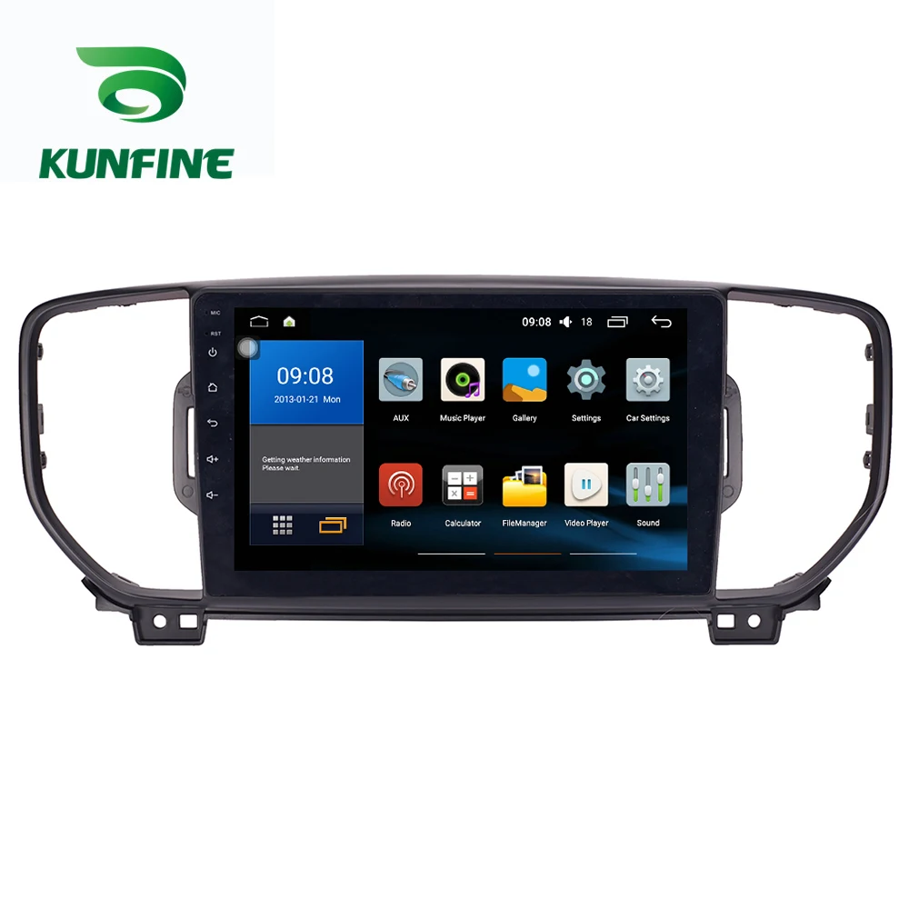 Восьмиядерный 1024*600 Android 8 1 автомобильный DVD GPS навигационный плеер Deckless стерео для