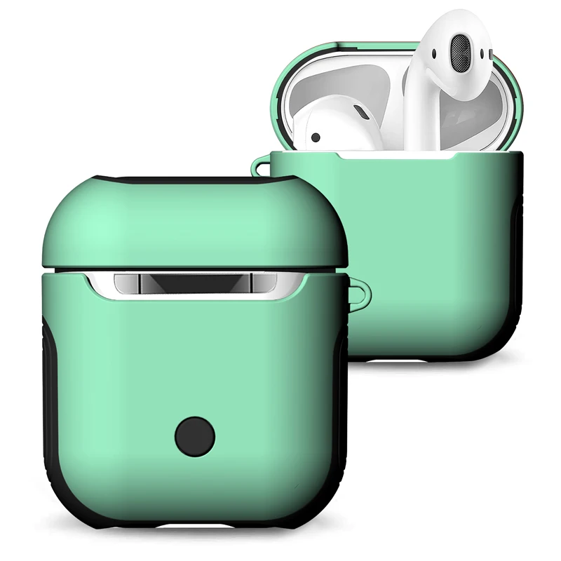 Для Airpods крышка Apple беспроводная Bluetooth гарнитура Зарядка крышка Защитная, крышка PU материал Airpods пакет