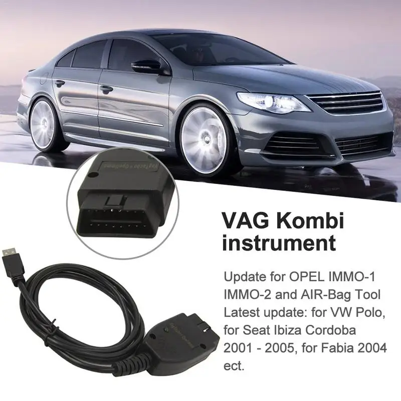 #*Cheap Mileage Adjustment Cable Vag Tacho 3.01 for Audi Car for Opel Immo AIRBAG USB COM quality cable 1pc x CD Dri