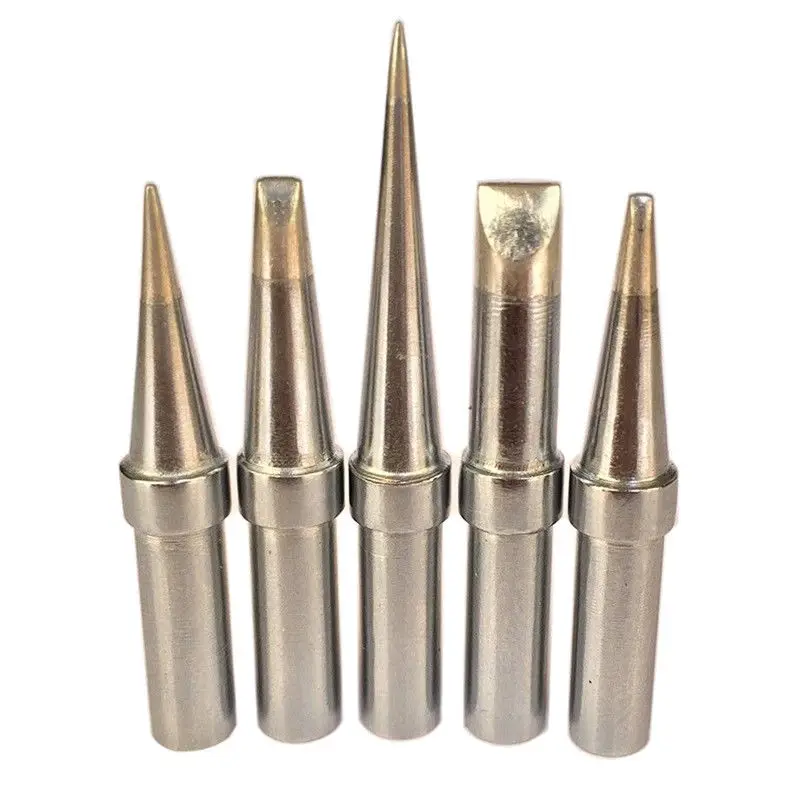 

5pcs Solder Screwdriver Iron Tips For Soldering Station Rework Tool Heavy Duty