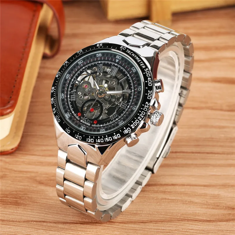 رجل التلقائي ساعات آلية الفولاذ سوار فولاذي ميكانيكا الذاتي لف الساعات المعصم الأعمال ساعة رجل التلقائي ساعات آلية الفولاذ سوار فولاذي ميكانيكا الذاتي لف الساعات المعصم الأعمال ساعة