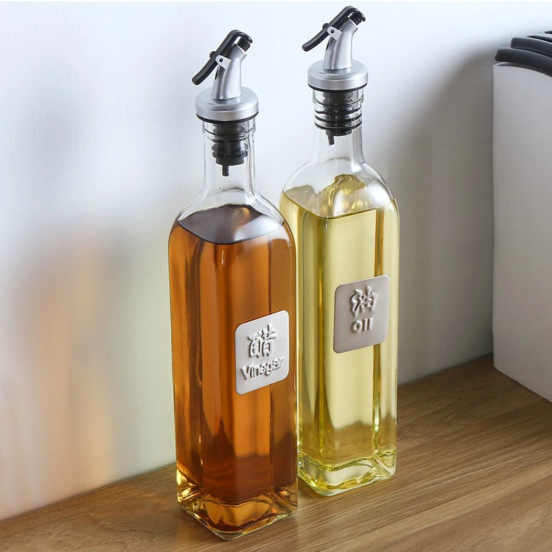 

Soy Bottle Vinegar Bottle To Flavor Bottle & Can Sesame Oil Oil Tank Household Oil Bottle Group Combine Suit Kitchen Articles