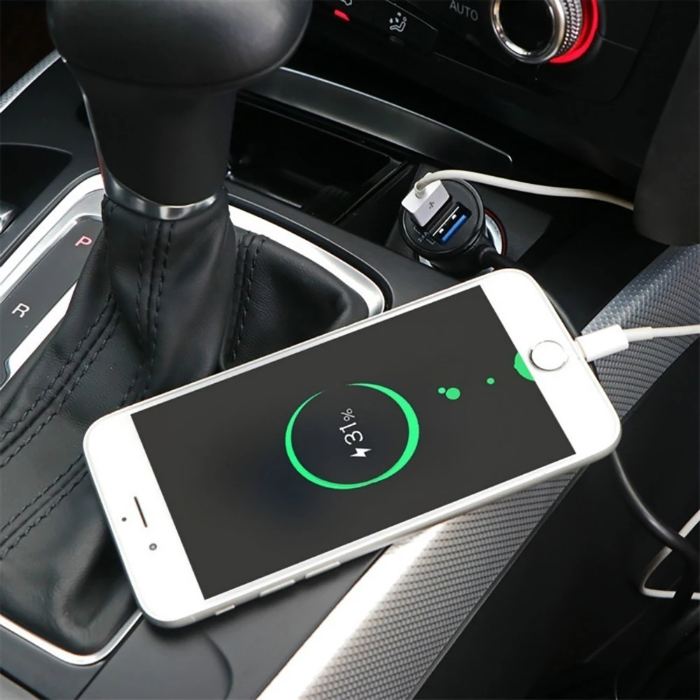 Универсальное автомобильное зарядное устройство с 4 портами QC 3 0 USB Автомобильное