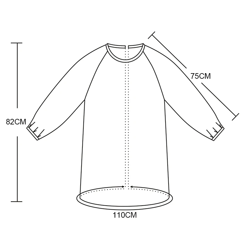 Women Long Sleeve Kitchen Apron Kindergarten Teacher Apron Nail Technician Apron Waitress Dresses Plain Pinafore Apron30