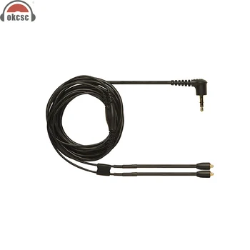 

OKCSC MMCX Original Cable For Shure Se215 535 846 Gold Plated Wire For Earphone Headset Black
