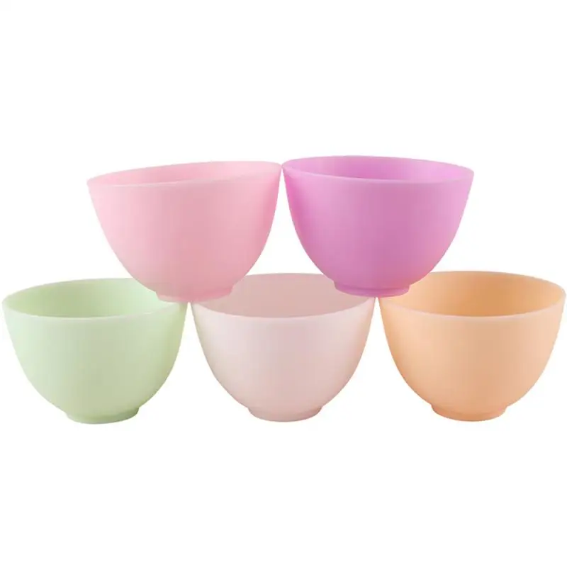 

Silicone Bowl Home Use Odorless Anti-drop Facial Mask Mixing Bowl Prep Measuring Bowls For Salt Sauce Sugar Butter Dressing