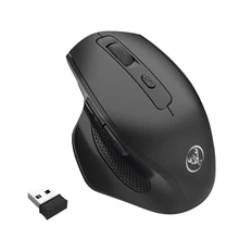Hxsj 2 4G Receiver Wireless Game Mouse Adjustable 2400Dpi 6 Buttons Rechargeable Vertical Healthy Mouse Mice