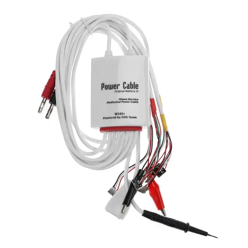 

W103+ Boot Line Test Line Phone Service DC Power Supply Current Testing Cable for iPhone 4/5/6/6S/7/8/X/XS/XS Max/XR