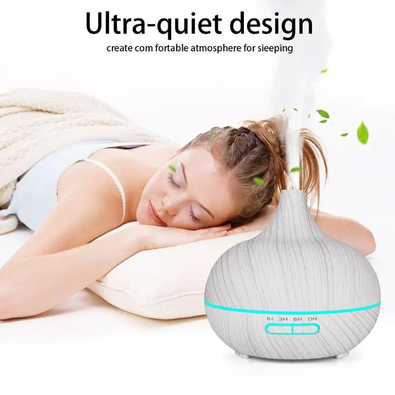 

400ml Ultrasonic Timing Colorful Lamp Air Humidifier Aromatherapy Essential Oil Mist Aroma Diffuser for Home Office Air Fresher