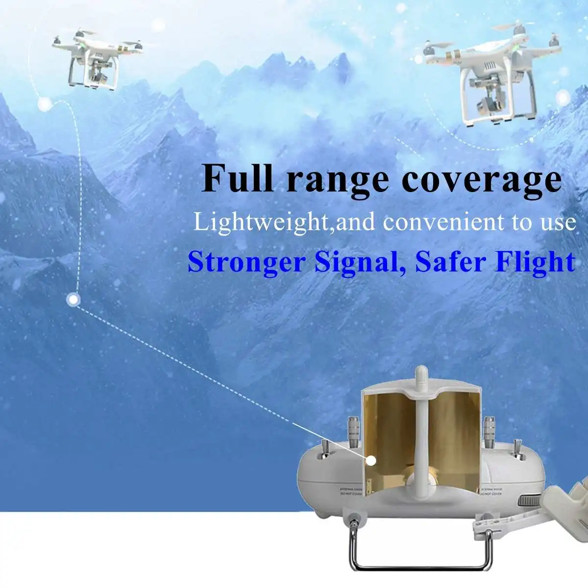 

For DJI Phantom 3S Standard Remote Controller Enhance Board Extended Range Antenna Extended Range Signal Booster