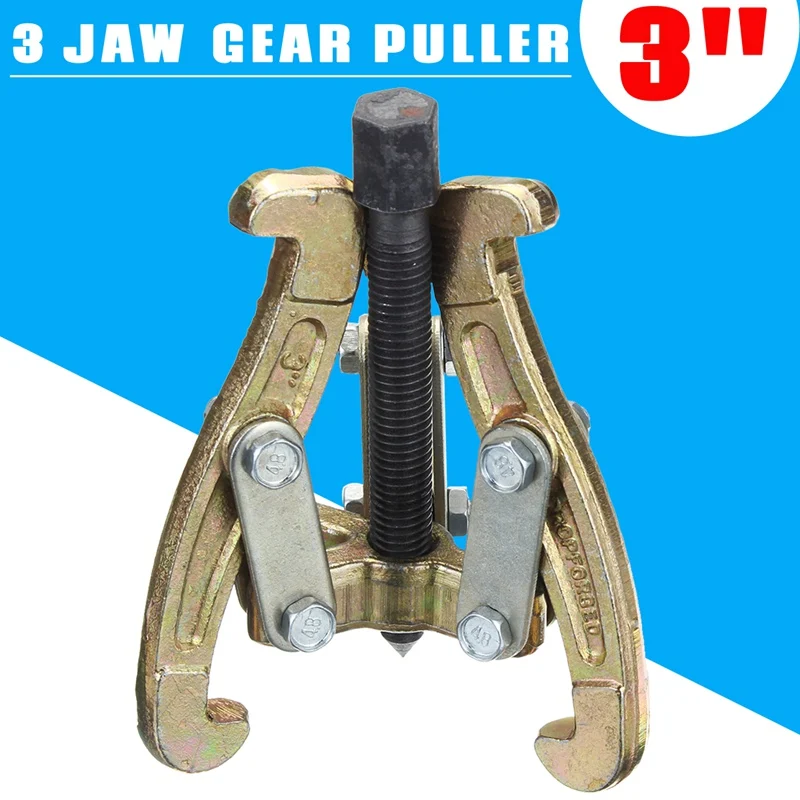 

Doersupp 75mm 3 Jaw Bearing Puller Auto Gear Remover Pulling Extractor Reversible Legs Car Van Wheel Gear Pulleys Remover Tools