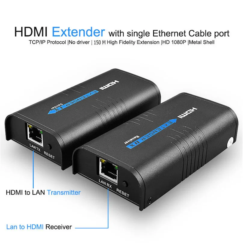 10 комплектов HDMI удлинитель передатчик приемник усилитель сигнала расширитель