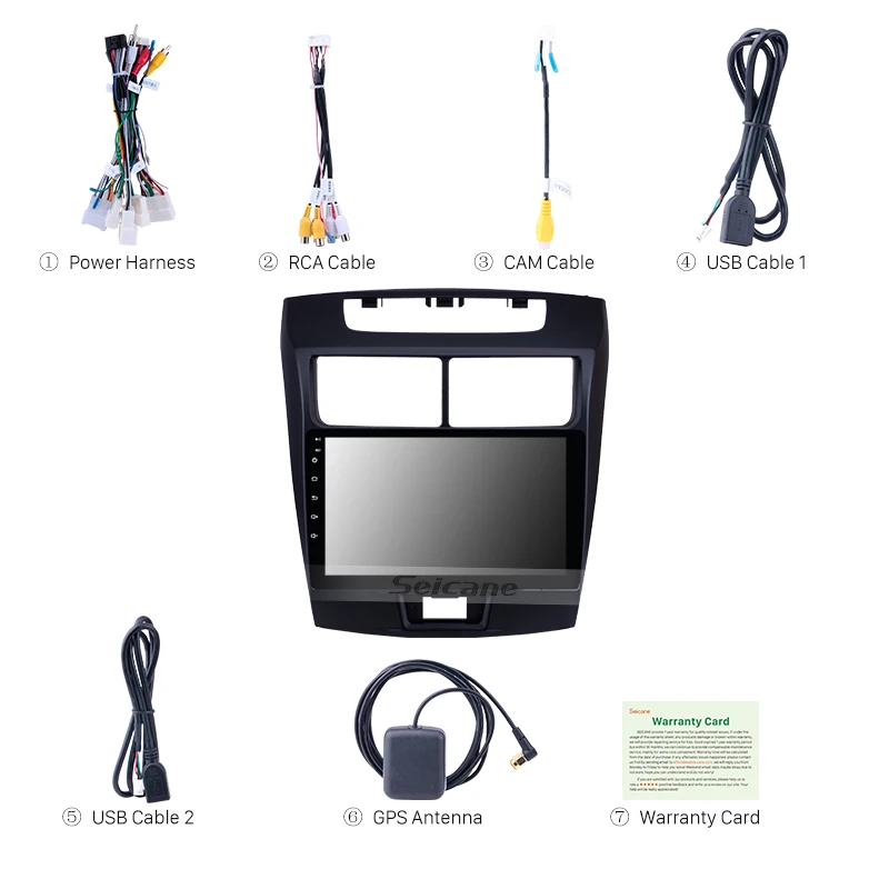 Best Seicane 2din Android 8.1 Car Radio Multimedia Video Player Navigation GPS For Toyota Avanza 2010 2011 2012 2013 2014 2015 2016 3