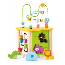 Кислородные игрушки от 1 до 3 лет бусы Alpinia Building Block цветок тип Музыка вокруг жемчуга реки малыш от 2 до 4 лет