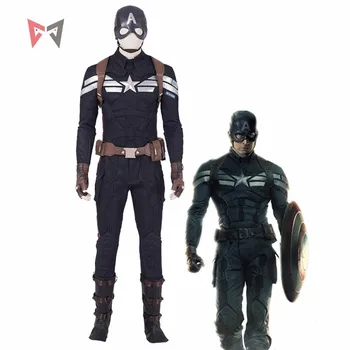 

Avengers 4 Endgame Captain America Cosplay Costume Steve Rogers Full Set Suit For Halloween Carnival outfit Custom Made