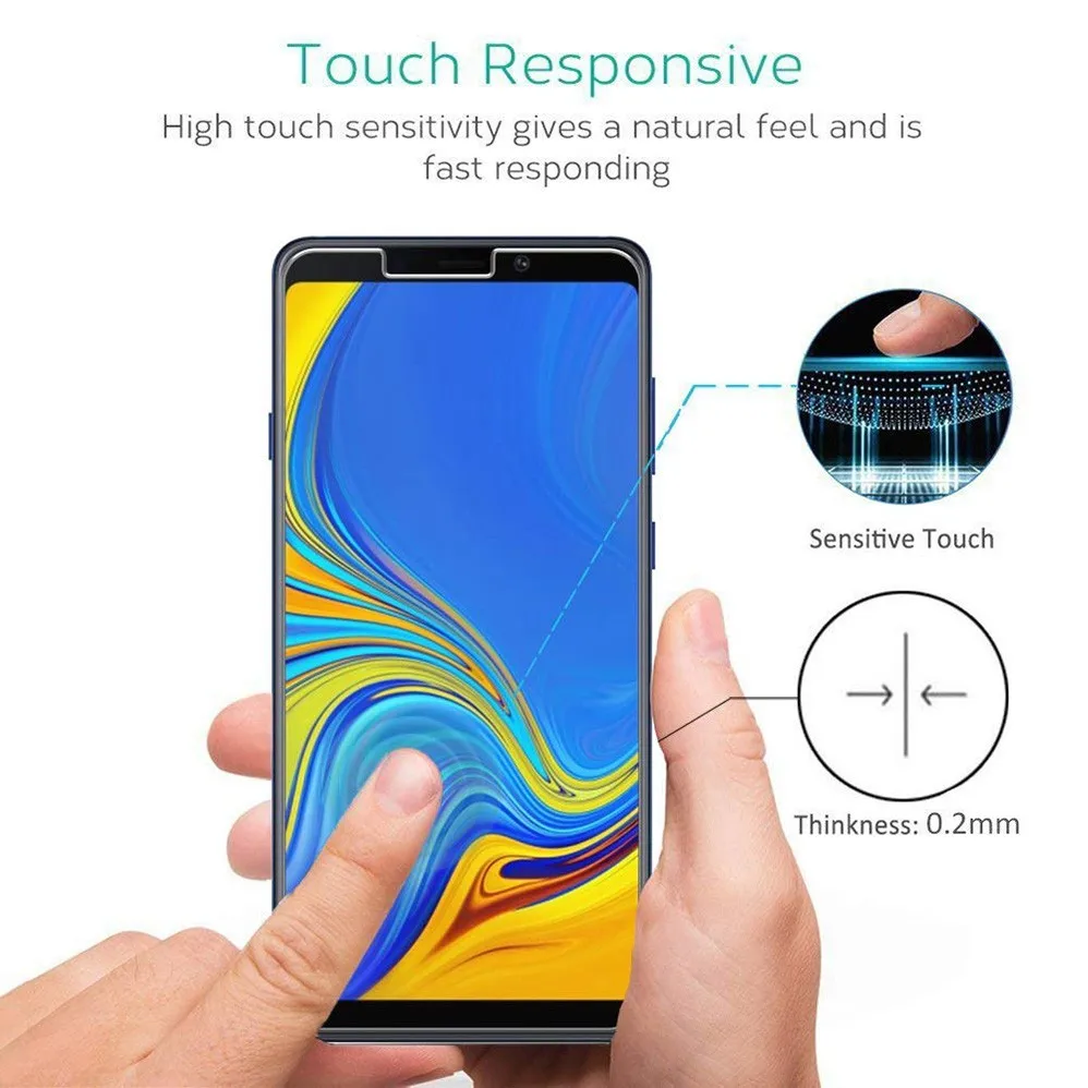 10 шт./партия Bluk для Samsung Galaxy A9 2018 J4 Core J2 core A8S A6S пленка 0 3 мм 2.5D 9H Премиум ЖК экран из