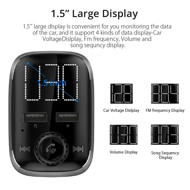 Bt74 Bluetooth автомобильный комплект fm передатчик MP3 плеер двойной Usb порт зарядное