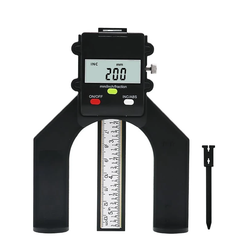 THGS Professional woodworking electronic digital depth gauge 0 80mm