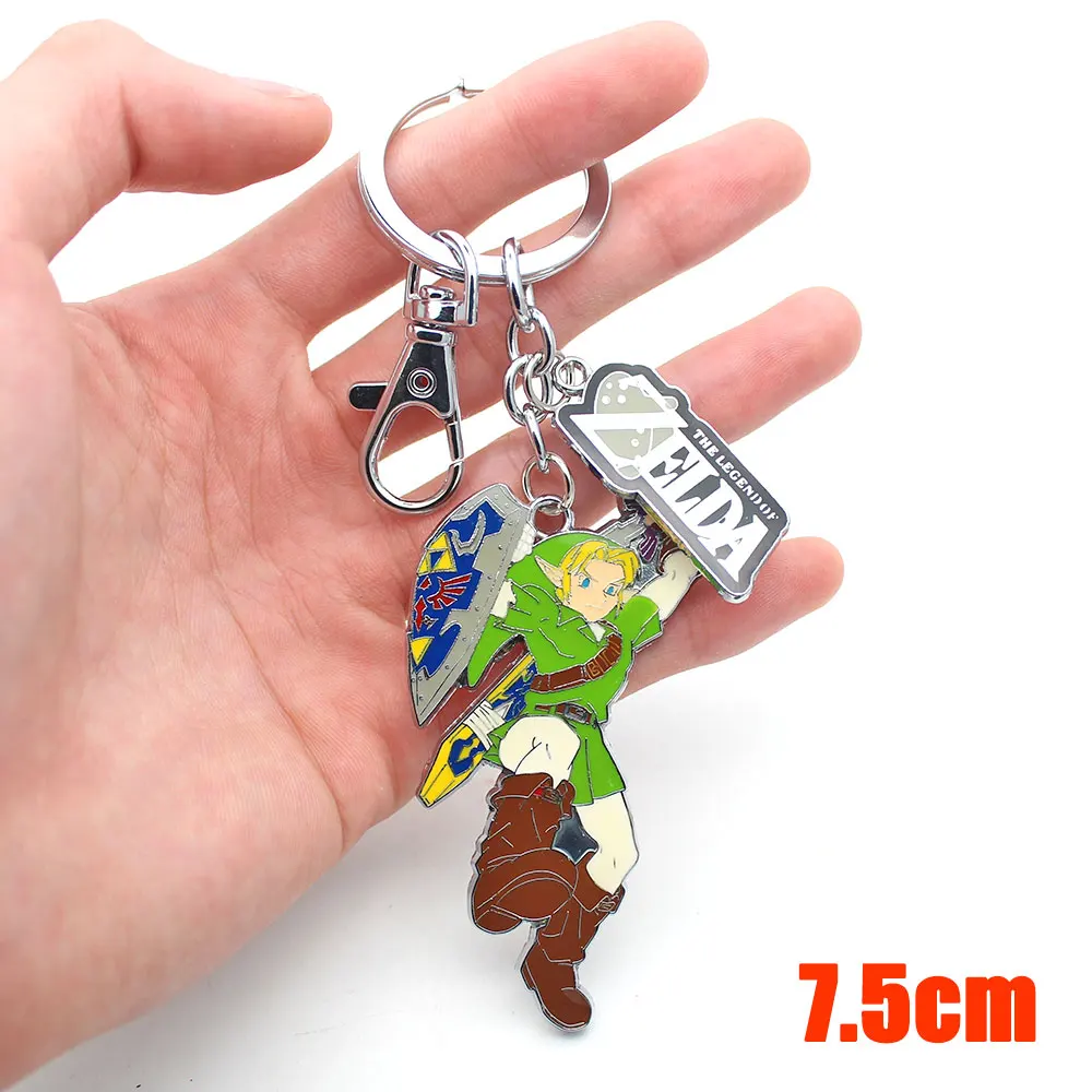 

Suncomics The Legend of Zelda Keychain Badge Pendant Metal Key Chains Holde for Backpack Car Keys Jewelry Cosplay Gift New