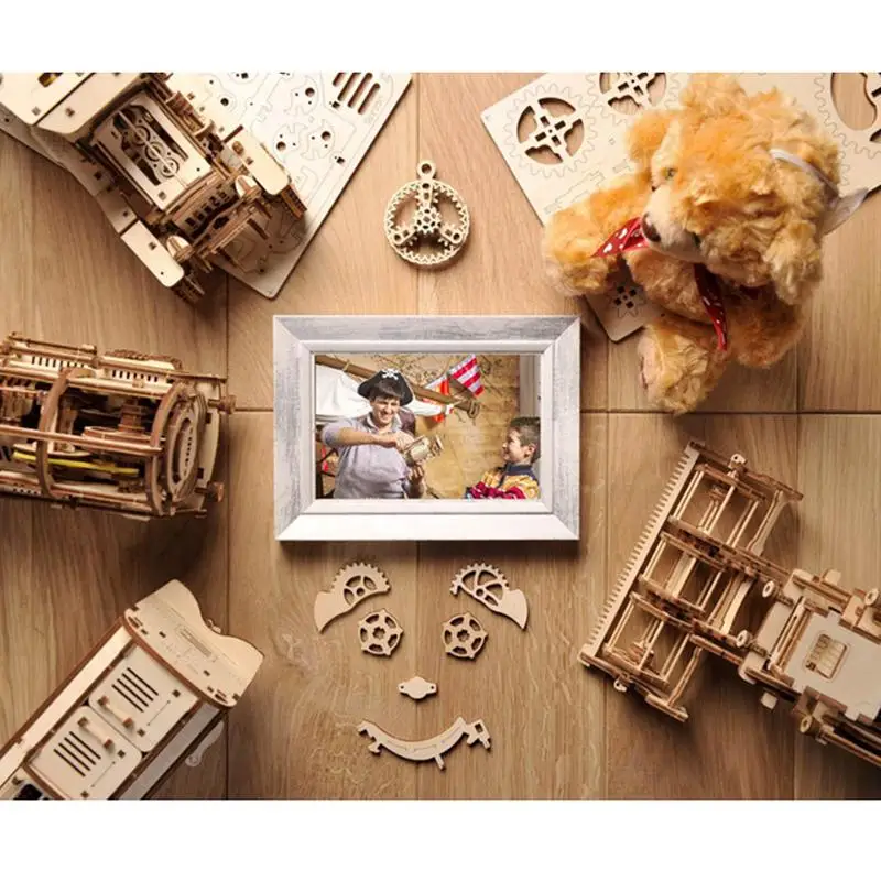 Cena Kreatywny DIY 3D montaż drewniane Puzzle zabawka innowacyjna blokada kuferek na skarby mechaniczna skrzynia biegów romantyczny prezent na walentynki