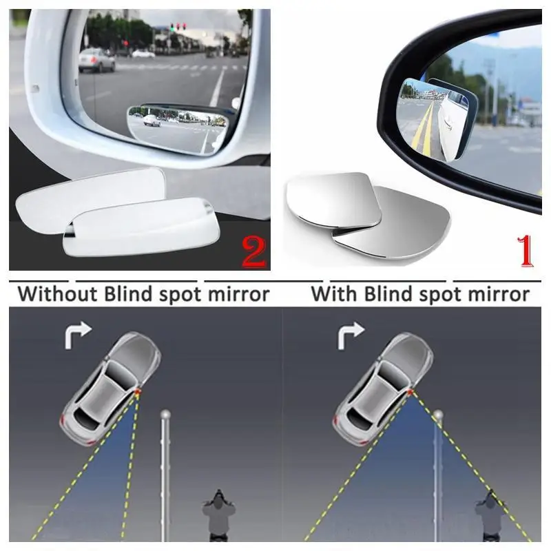 RVs Cars Convex Rearview Angle Blind Auto Spot Trucks Car Vans 360 Pcs and Wide Mirrors SUV 2 | Автомобили и мотоциклы