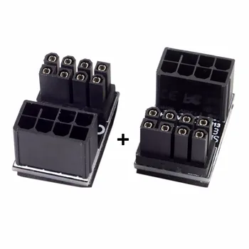

ATX 8Pin Female to 8pin Male 180 Degree AngledPower Adapter for Desktops Graphics Card