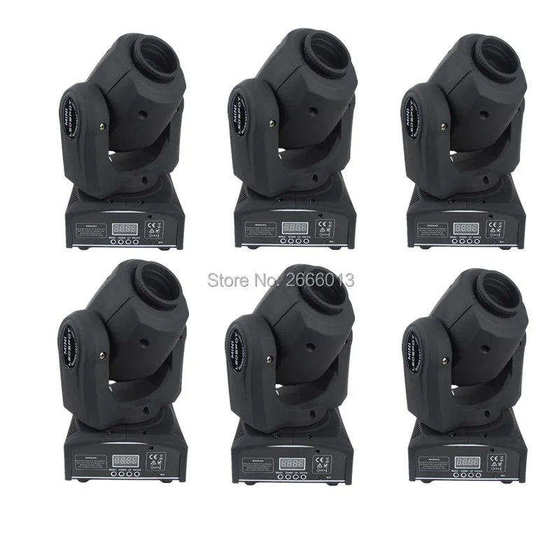 

6PCS 10W LED Patterns Light Spot Light LED DJ Disco Lighting Projector For Bar Wedding Events Moving Head Light 10W Gobo Lamps