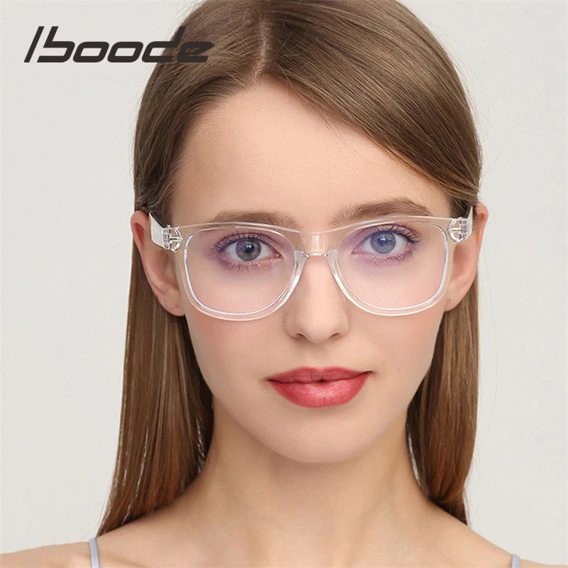 Iboode, анти-синий светильник, оправа для очков, для женщин, близорукость, оптические очки, оправа для очков, для студентов, ботаник, черная/прозрачная оправа для очков