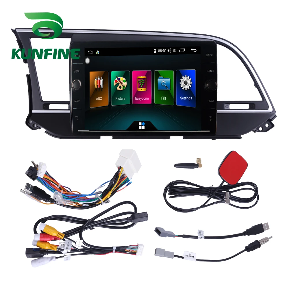 Clearance Octa Core 4GB RAM 64GB ROM Android 8.1 Car DVD GPS Player Deckless Car Stereo for Hyundai Elantra 2016 Radio Unit Wifi 4G 1
