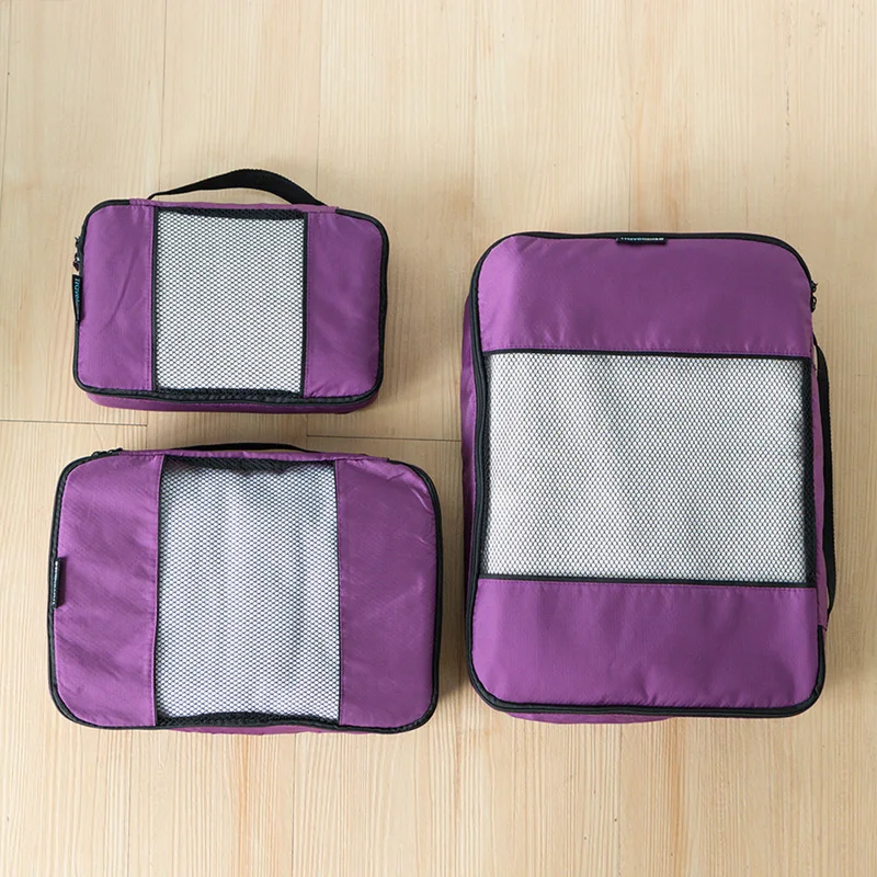 ORZ 3 PCS Travel Storage Bag Wardrobe Closet Clothes Toy Organizer Bag Durable Weekender Luggage Organizer Set Storage Case