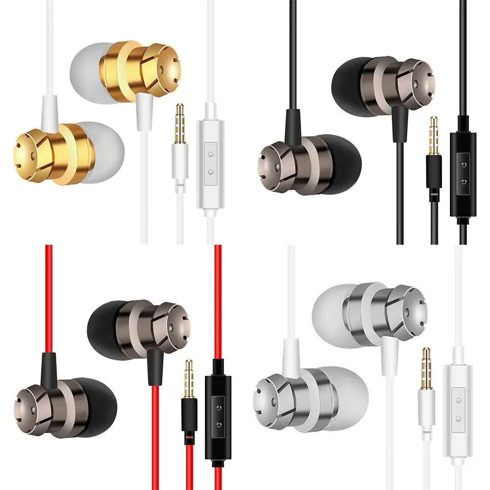 

In-ear Wire-controlled Metal Earphone One-touch Wired Microphone Simple And Stylish Multi-color Optional Phone Android Universal