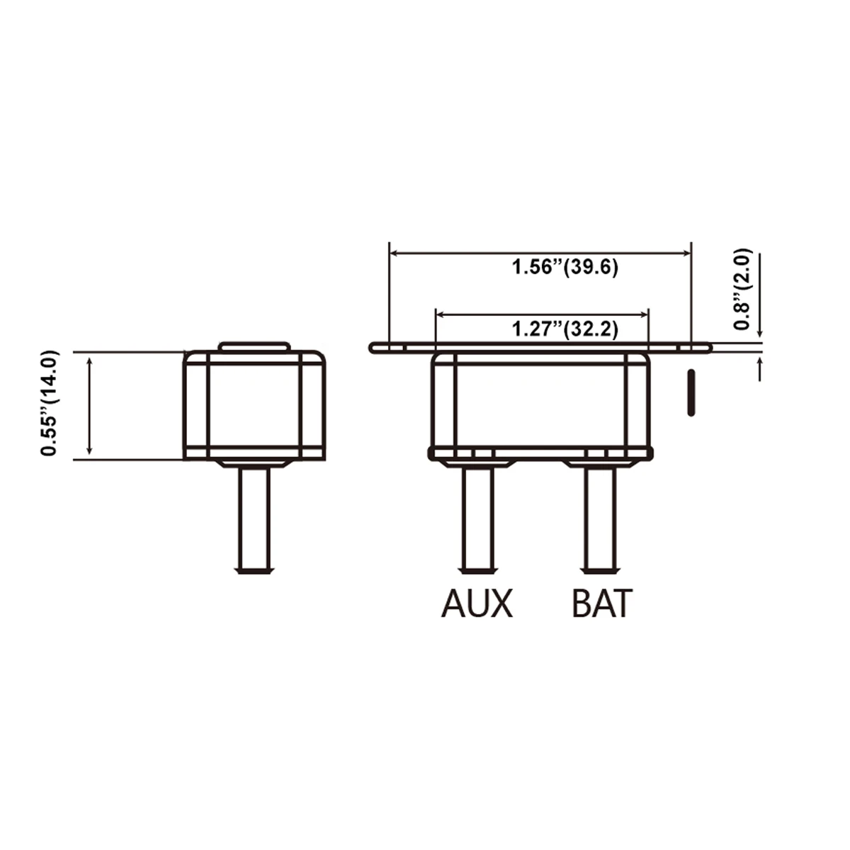 40A AMP 12V автоматический выключатель и крышка двойной батареи Предохранитель