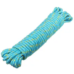 Мм 10 м x 5 мм Синий нейлон QuiltClothes Прачечная стиральная линия веревка для сада дома