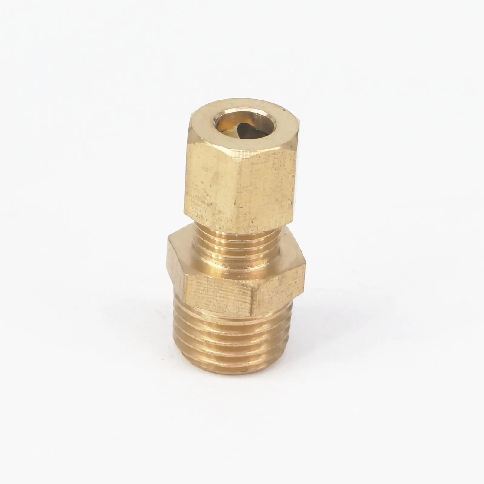 1 4 NPT Male X Fit 1 4 Tube OD Compression Union Brass Pipe Fitting 