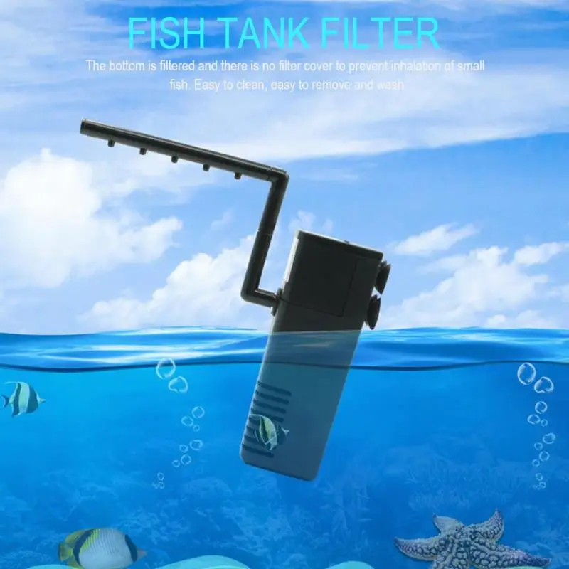 

5W Aquarium Internal Filter for Fish Tank Pond Oxygen Submersible Spray Flow Water Pumps