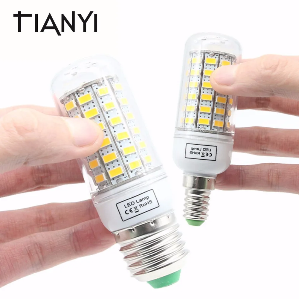 

E27 LED Lamp 220V 5730 Corn Light E14 LED Bulbs 24 36 48 56 69 72 81 89 96 120LEDs Bombillas Chandelier Candle Luz Home Lighting