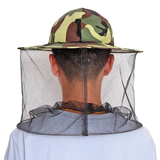 1 Pcs Méhész Kalap Halászkapocs Háló Arc Maszk Apikultúra Méhészet Elleni Rovarok Méhek Repülése Arc-Védő Eszközök - Image 3