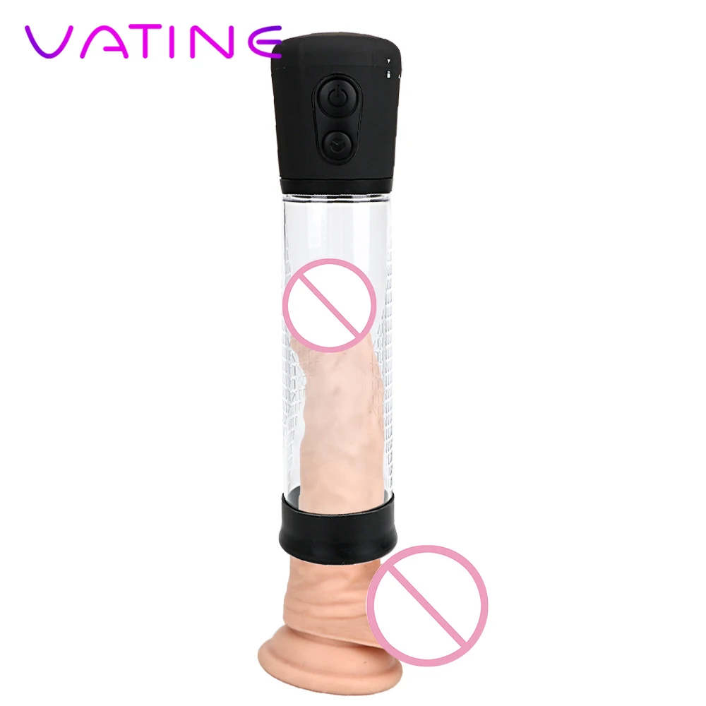 VATINE Electric Penis Pump Vacuum Erection Training Enlargement 3 Mode Male Masturbation Extender Sex Toys For Men | Красота и