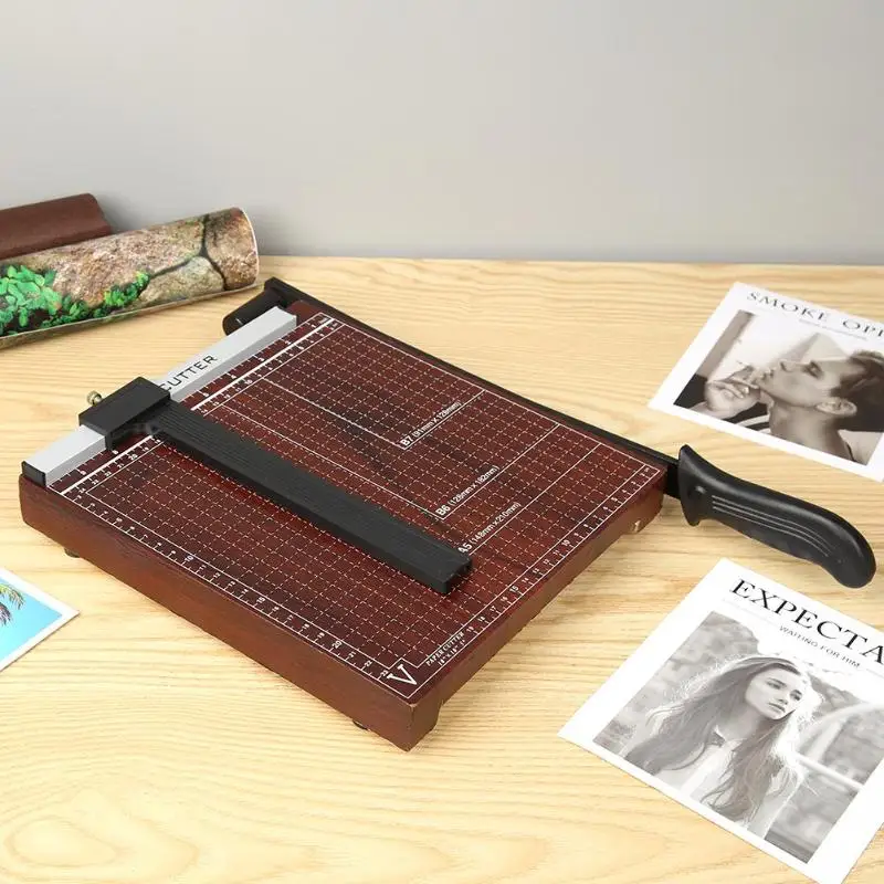 المهنية الخشب قاعدة B5 ورقة مقطع الورق المتقلب الرئيسية مكتب المدرسة ورقة الصورة قطع آلة قابل للتعديل و قابلة للقفل
