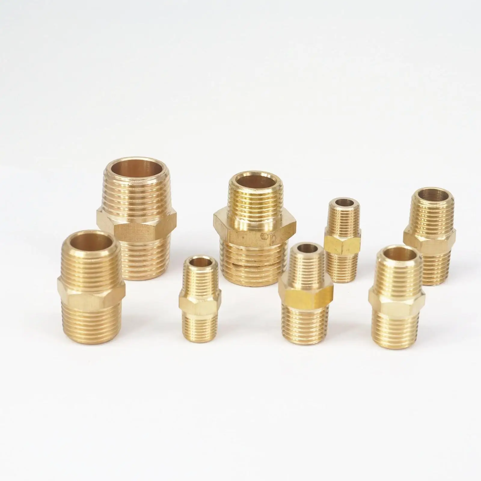 1/8 &quot1/4&quot 3/8 &quotNPT шестигранный ниппель Reduer редукционный латунный фитинг