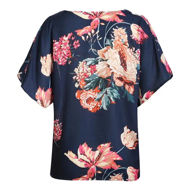 Womens Fashion Floral Print T-Shirts Mother