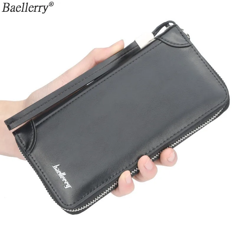 Baellerry Винтажный Мужской кошелек из искусственной кожи с карманом для монет