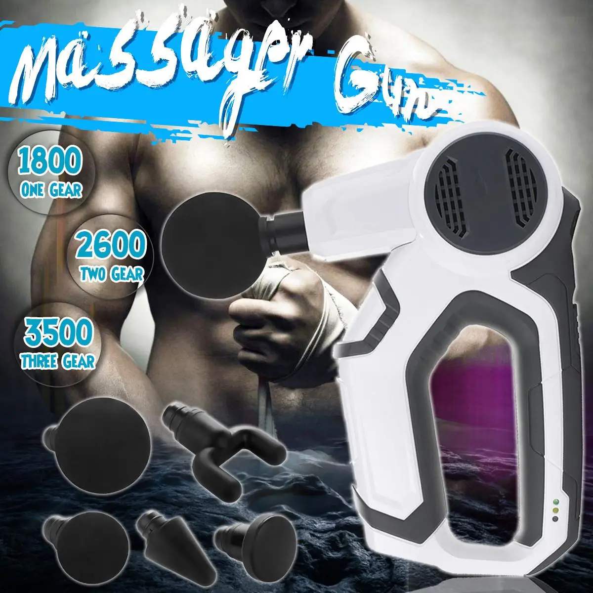 Massage Guns Muscle Massager Muscle Pain Management after Training Exercising Body Relaxation Slimming Shaping Pain Relief