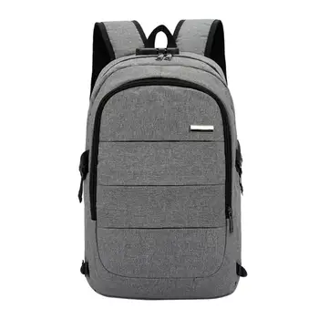 

Men Male 15.6 Inch Laptop Backpack USB Charging Notebook Backpacks Bag Men Solid Business Travel Bags bolsa mochila feminina