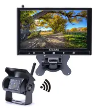 

9 Inch Car DVR Auto Radio Reverse Camera Gps For CMB Trailer/Truc /RV/Van Truck Lorry HD Wireless Back-up With 2 Camera