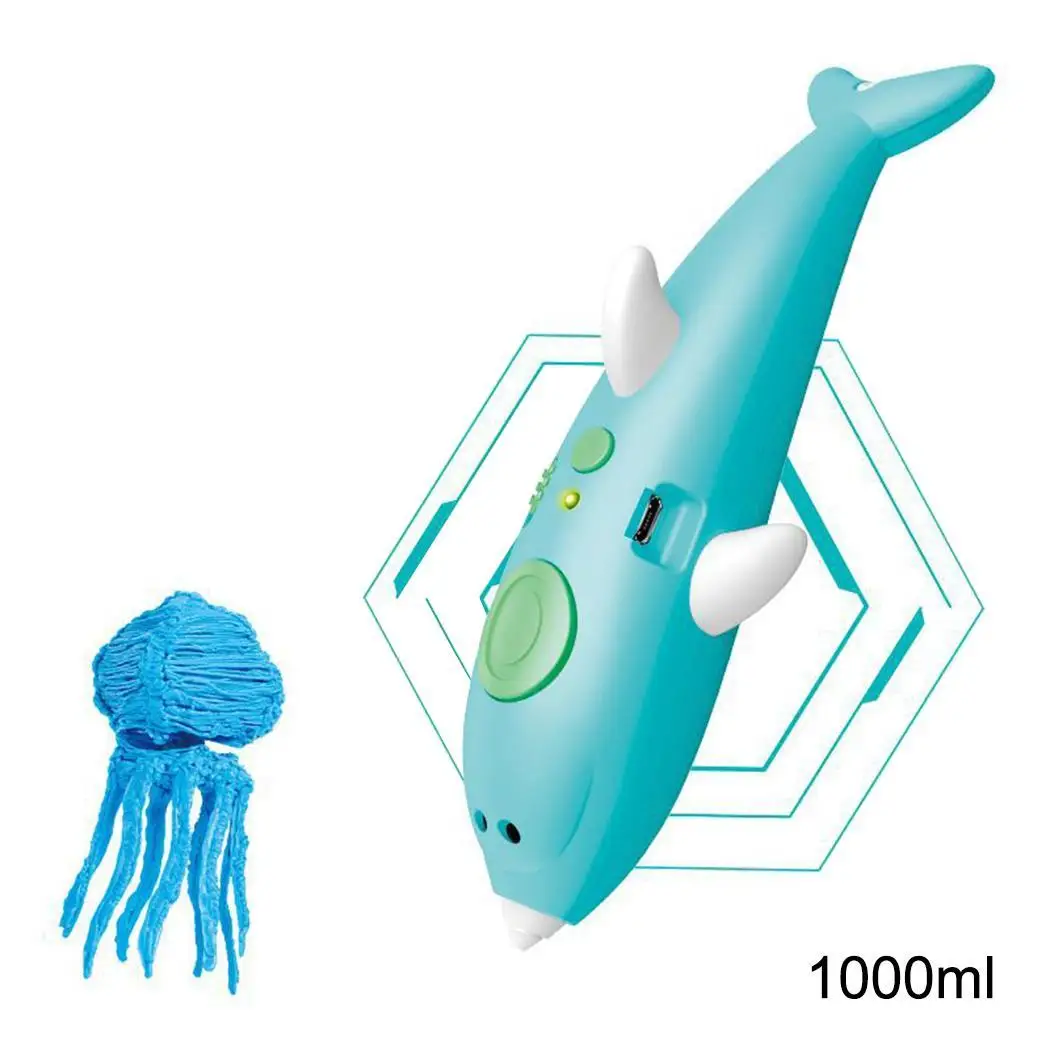 

USB Charge DIY Painting Low Temperature This pen is suitable for both kids and adults. Print 3D Printing Pen