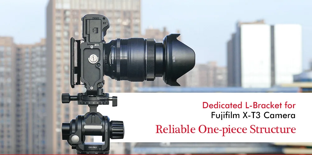 

SUNWAYFOTO PFL-XT3 Tripod Head Quick Release Plate for Fujifilm XT3 Tripod Head L-bracket Specific Aluminum Quick Release Plate