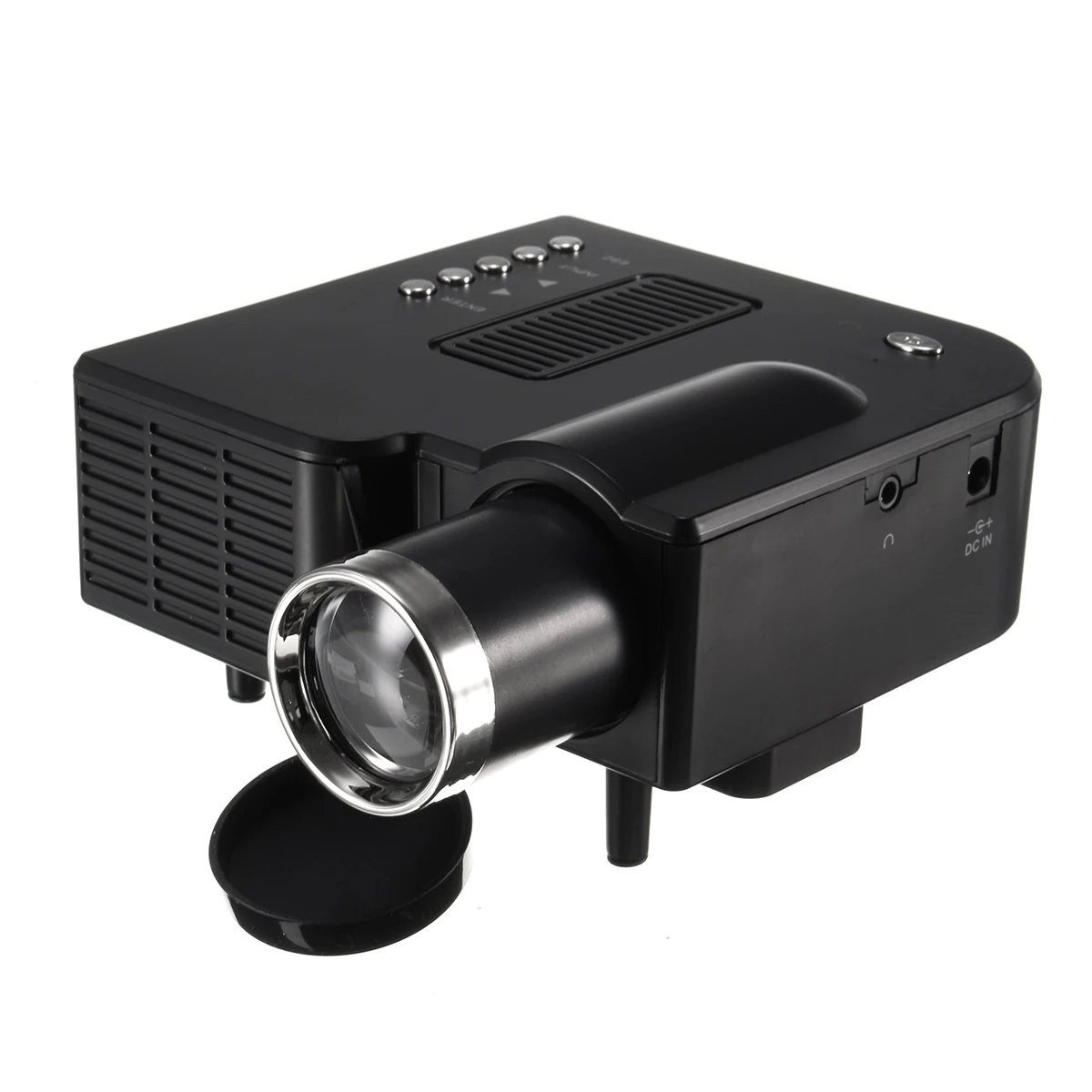 

Home Theatre LED System Clear Projector Portable Cinema Theater USB SD AV Input Mini Entertainment Projector Black White US AU